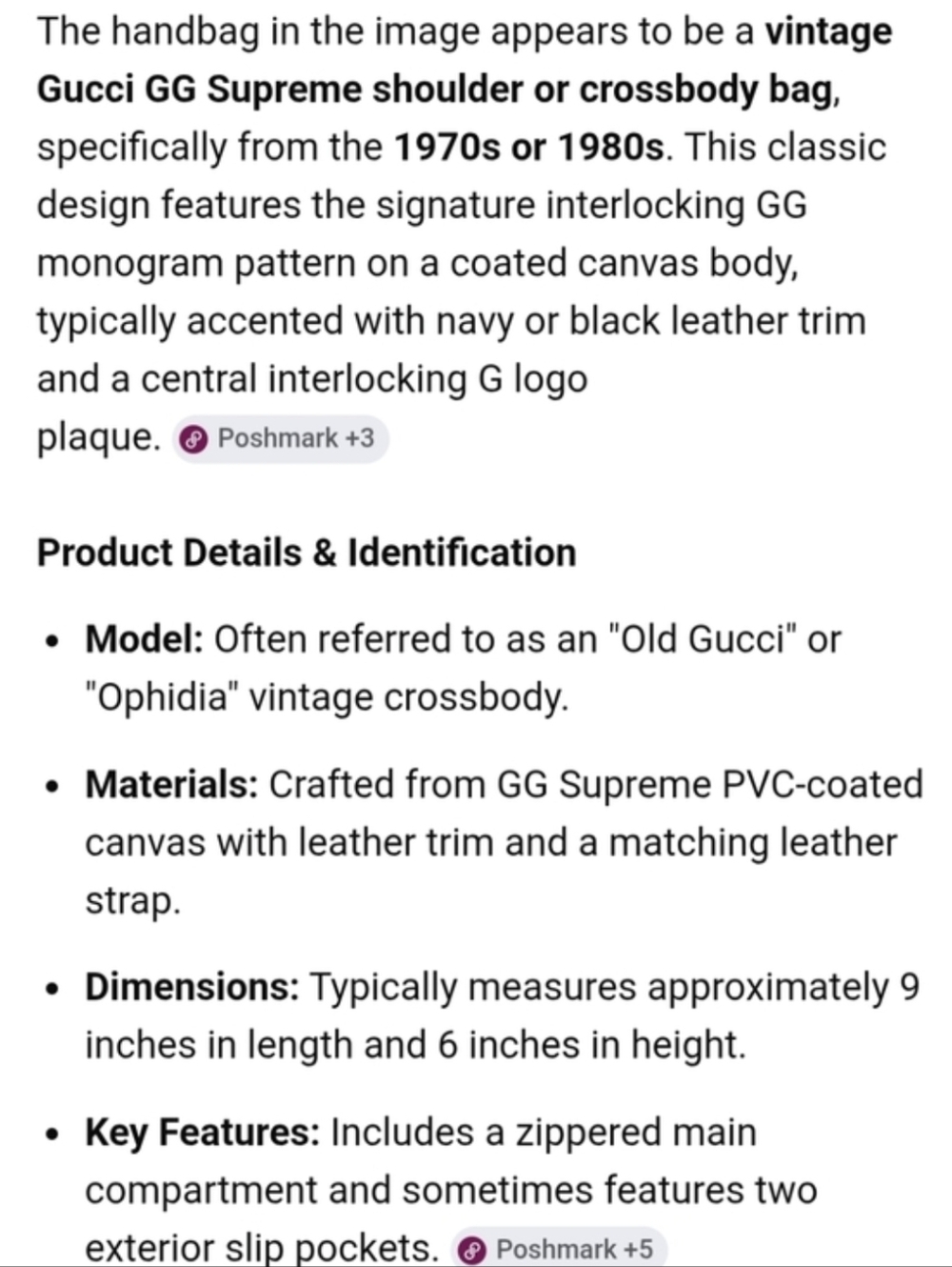 Gucci GG Supreme Monogram Coated Canvas Leather Blue Navy Shoulder/Crossbody Bag - Picture 15 of 15